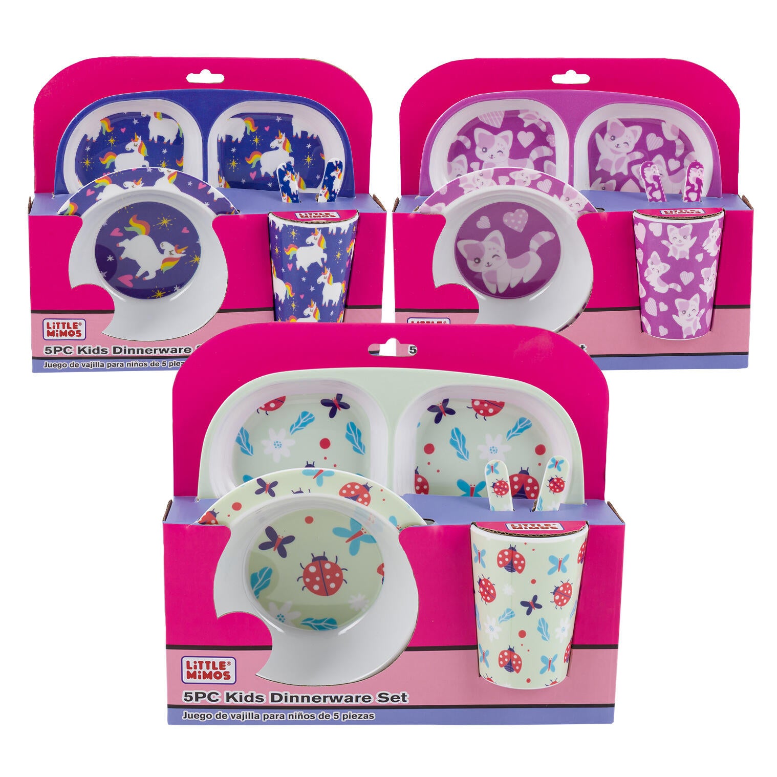 Little Mimos Colorful Kids Dinnerware Set - Assorted Themes
