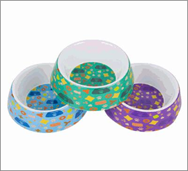Large Pet Bowl – Melamine with Decorative Print