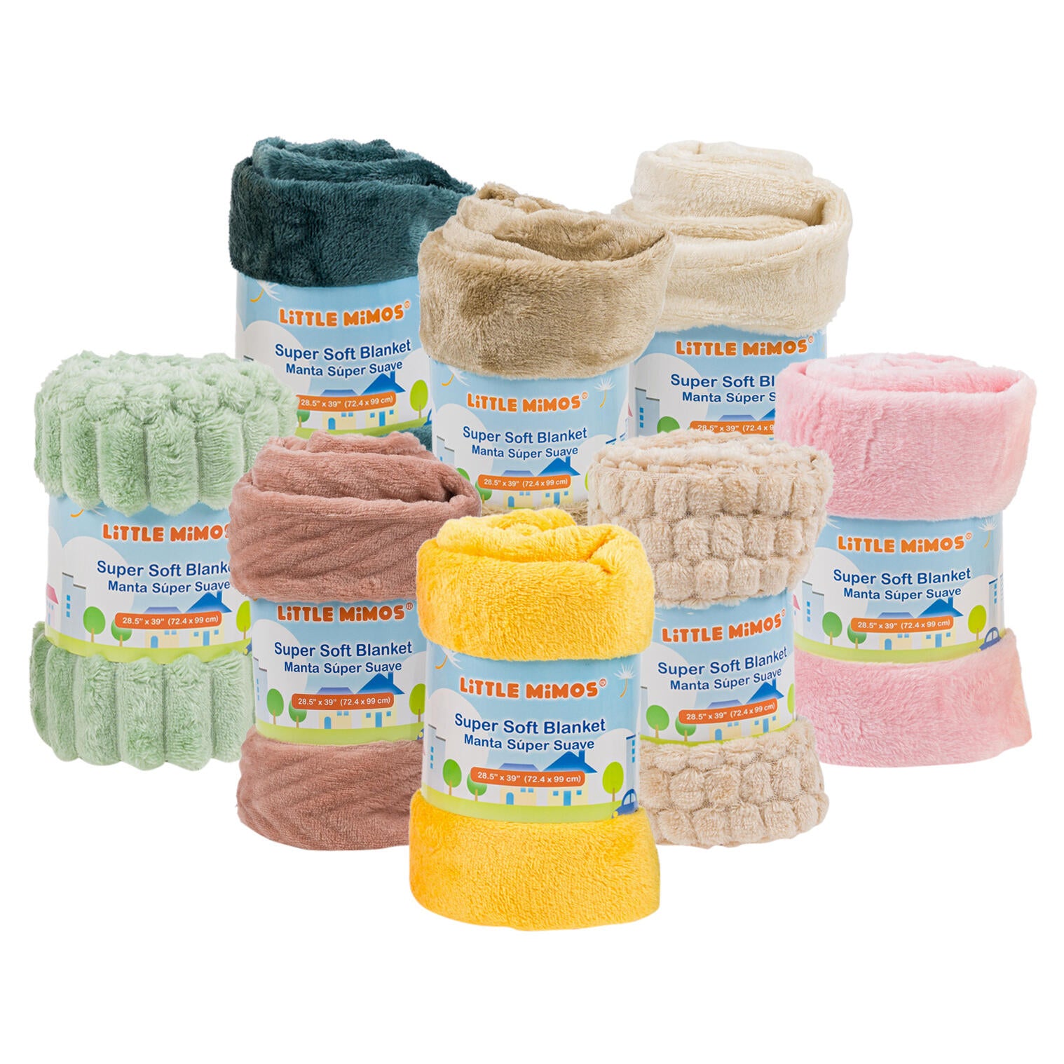 Super Soft Baby Blanket- 27''x39''- 3 Assortments