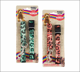 Dog Collar & Leash Set, 2-Piece (Small)