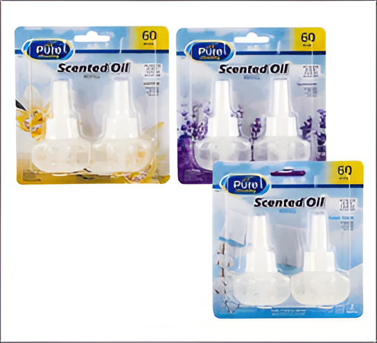 Scented Oil Refill 2-Pack – 3 Assorted Fragrances for Plug-In Air Fresheners