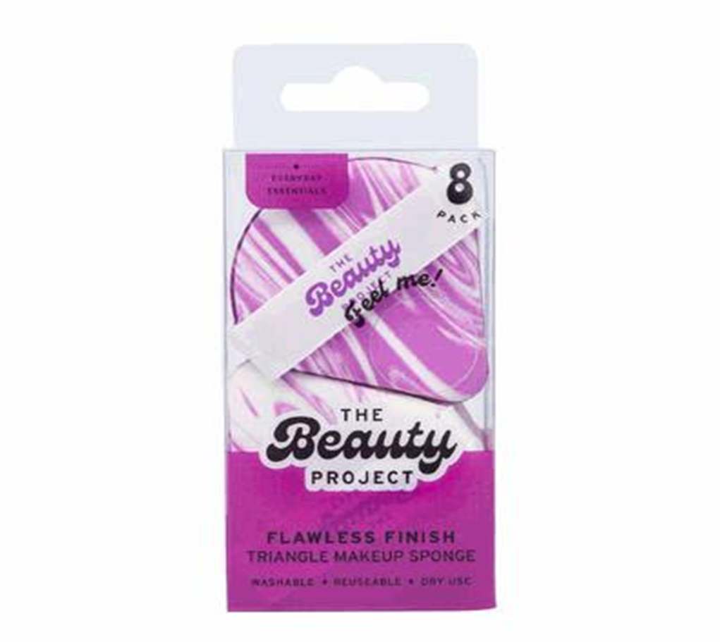 8 Piece Triangle Blending Sponge Set – Soft Precision Makeup Puffs