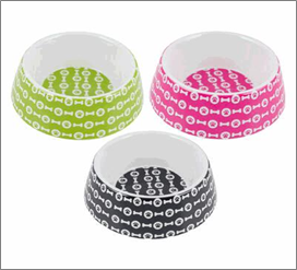Large Decorative Melamine Pet Bowl – Stylish & Durable