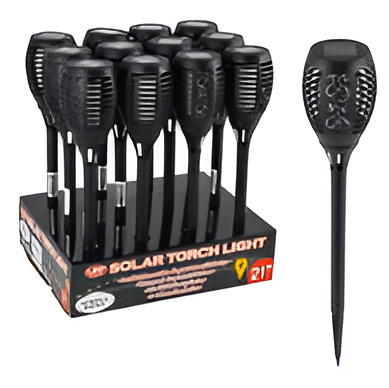 Solar LED Garden Light 20.7-Inch Torch Shape