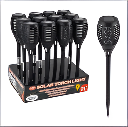 Solar LED Garden Light 20.7-Inch Torch Shape