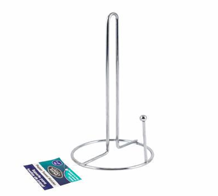11.2" Silver Paper Towel Holder – Countertop Kitchen Stand