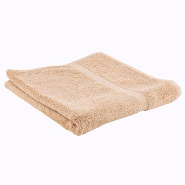 27" x 50" Beige Bath Towel – Soft Absorbent
