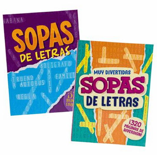 Spanish Find a Word Puzzle Book – 320 Pages, 2 Assorted Editions