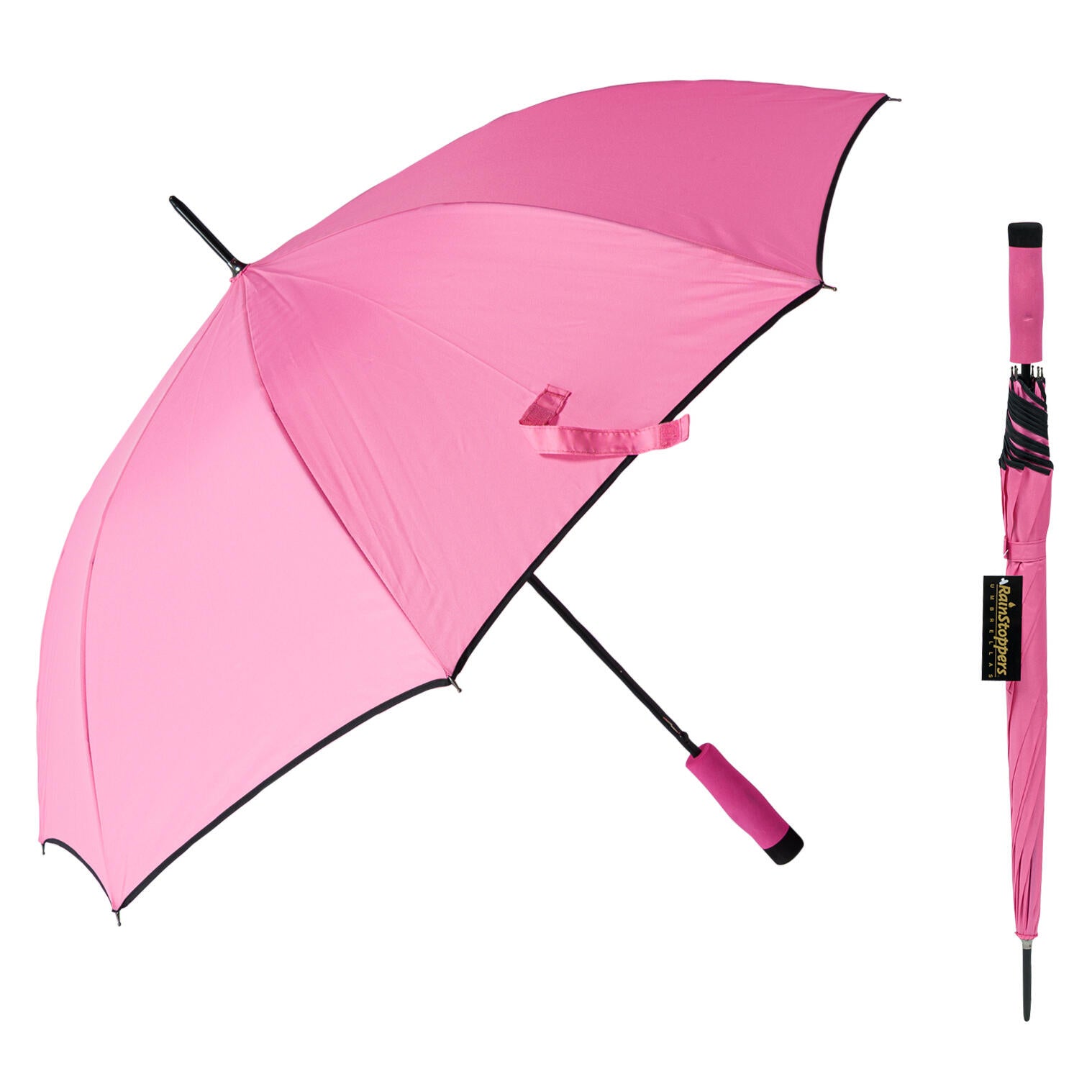 Rain Stoppers Easy-Grip Classic Umbrella 46'' - Pink