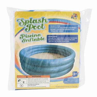 POOL,47"BLUE 3RING INFLATABLE