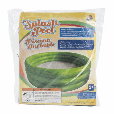 POOL,47"GREEN 3RING INFLATABLE