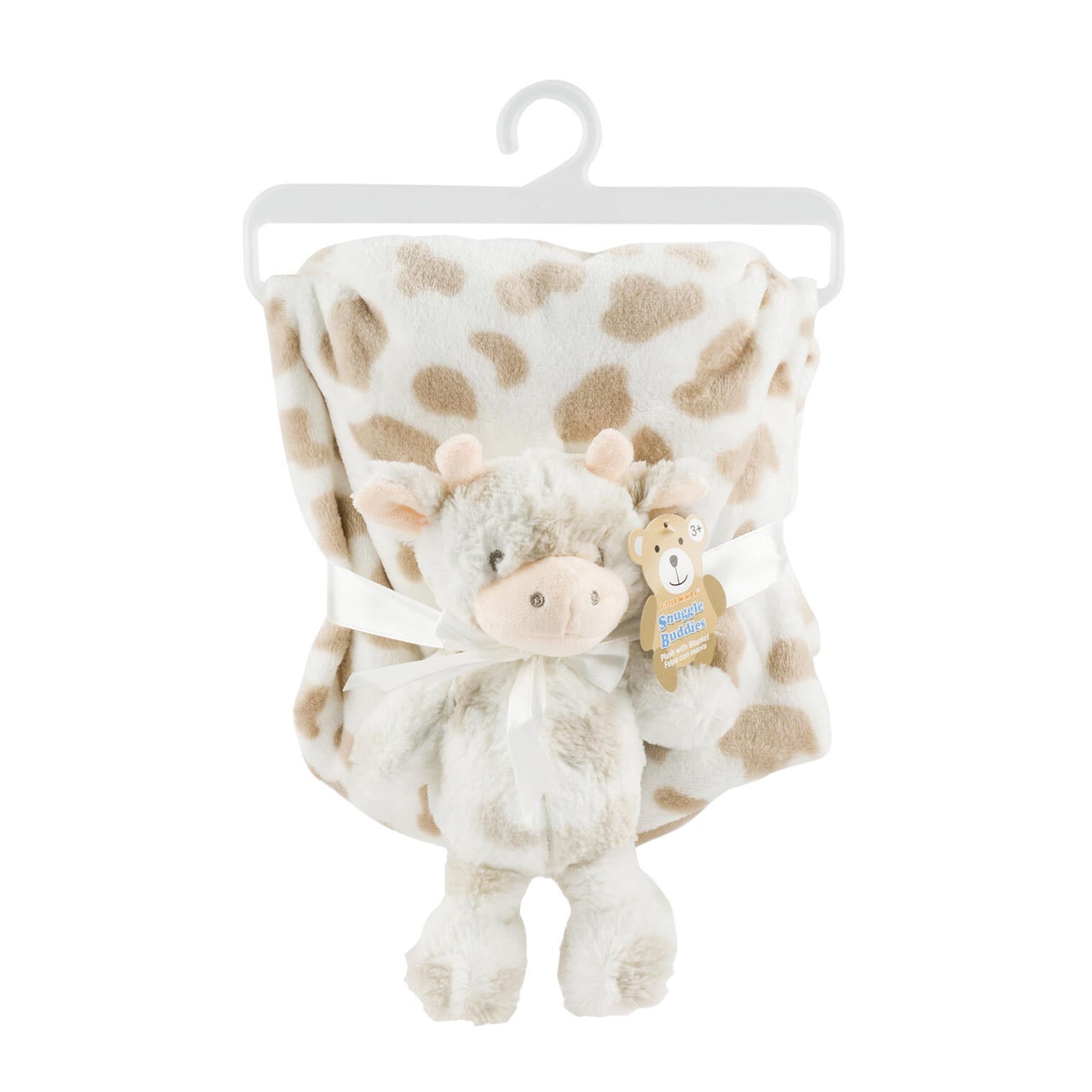 Little Mimos Plush Baby Blanket W/ Toy Cow