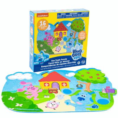 FOAM FLOOR PUZZLE,16pc BLUES CLUES