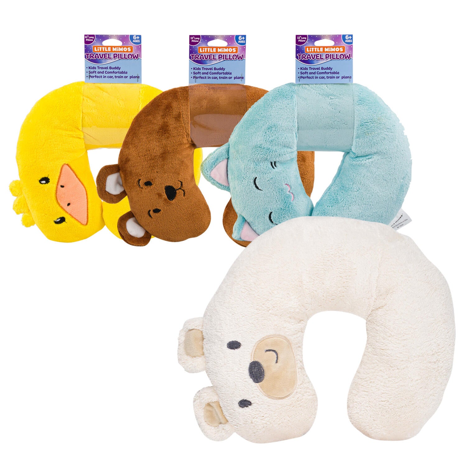 Little Mimos Kids Travel Pillow- 11''- Assorted