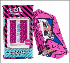DRAPES,63"LOL SURPRISE ROCK JA