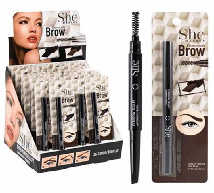 Brow Color with Brush – Dark Brown LaColors