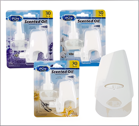 Air Freshener Plug-In 2-Pack – 3 Assorted Scents Refill Set for Home and Office