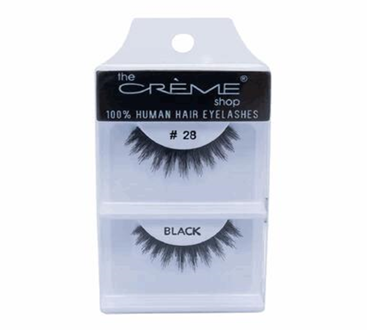 Human Hair Eyelashes 1 Pair – Natural Soft False Lashes