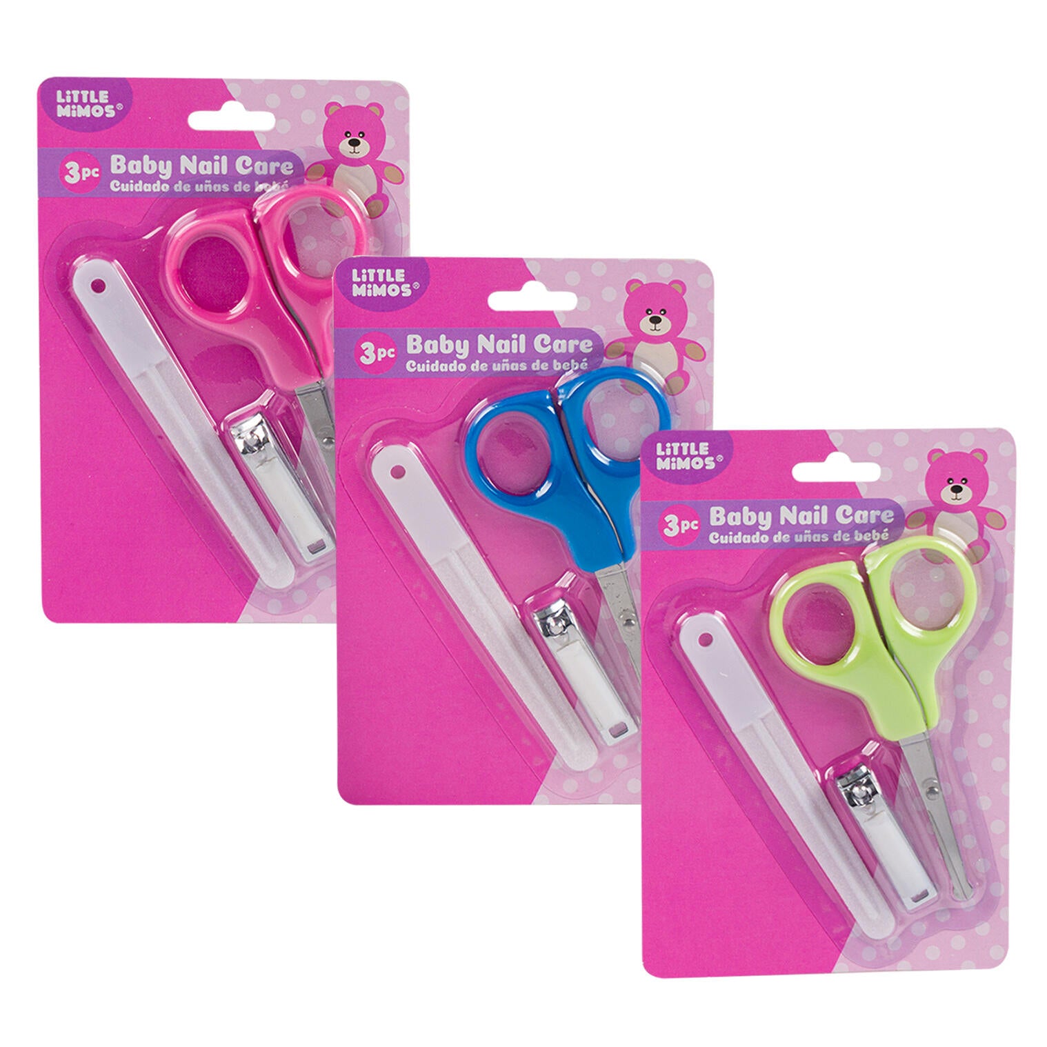 Little Mimos 3pc Baby Nail Care Set- Assorted