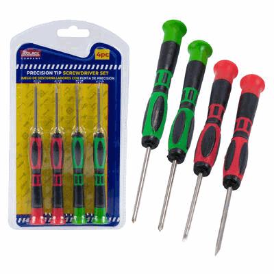 SCREWDRIVER SET,4pc PRECISION