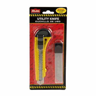 UTILITY KNIFE,6" W/2 BLADES
