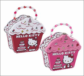 Cupcake Hello Kitty Lunch Box 7"H