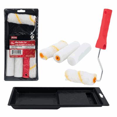 PAINT ROLLER SET,6pc MINI