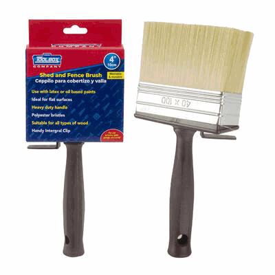 PAINT BRUSH,4" BROWN PLSTC HND