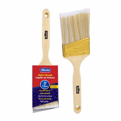 PAINT BRUSH,3"ANGLE WOOD HNDL
