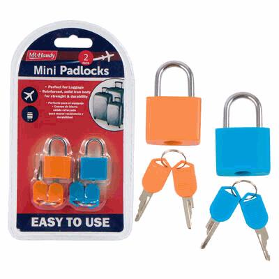 PADLOCKS,2pc23mmTRAVEL SZ W/2K