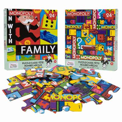 PUZZLE,24pc RETRO MONOPOLY 2AS