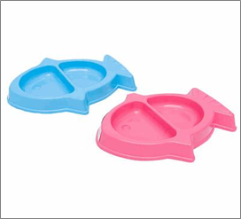 Fish-Shaped Pet Bowl – 2 Assorted Colors