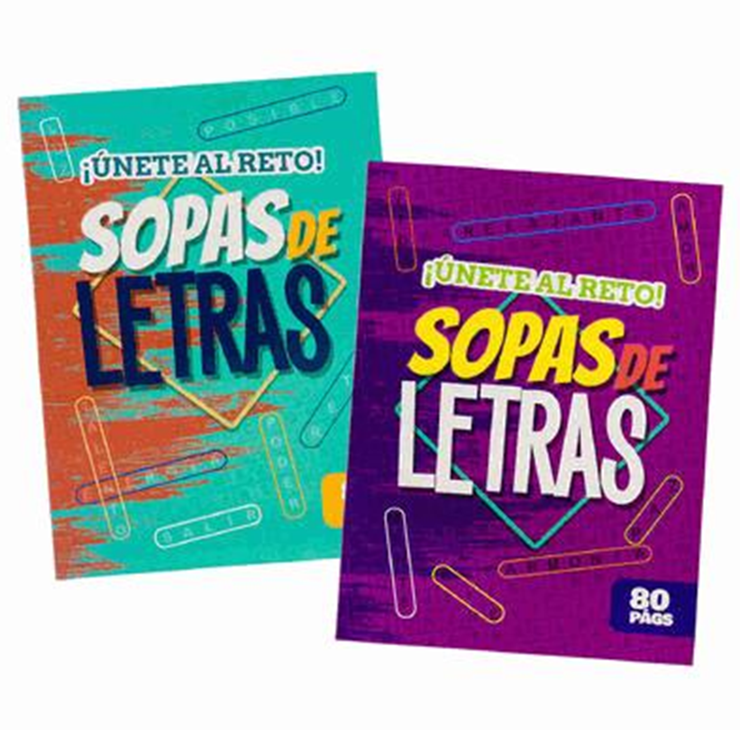Spanish Word Search Puzzle Book – 80 Pages Sopas de Letras