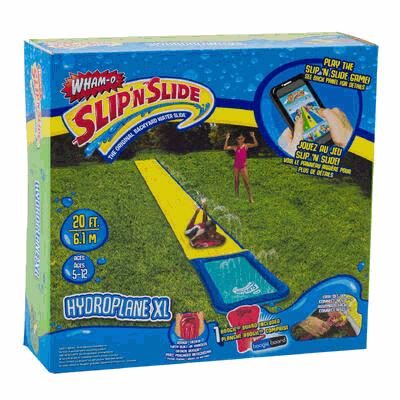Box of Wham-O Slip 'n Slide Hydroplane XL toy on a white background