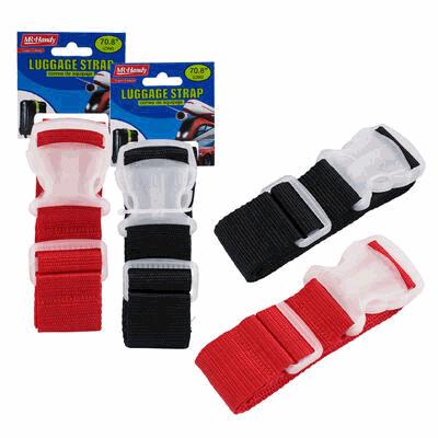 LUGGAGE STRAP,70.8"L 2ASST CLR