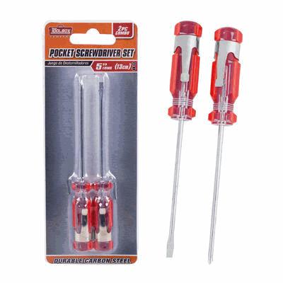 SCREWDRIVER SET,2pc 5"L