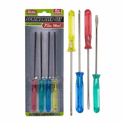 SCREWDRIVER SET,4pc7"L
