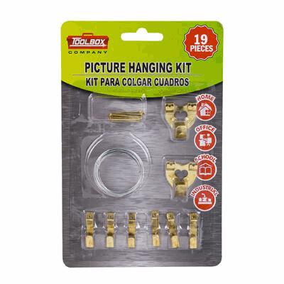 PICTURE HANGING KITS,19pc w/WI