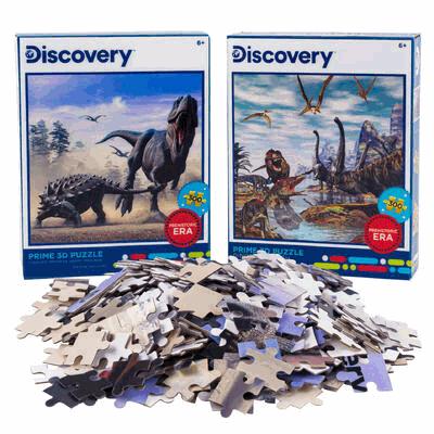 PUZZLE,300pc 3D DINOSAURS 2AST