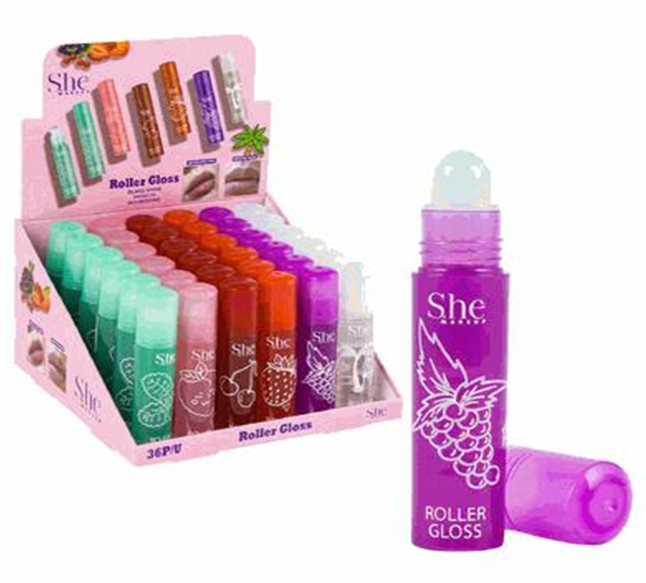 6-Pack Nourishing Lip Gloss Set – Assorted Colors with Hydrating Shine