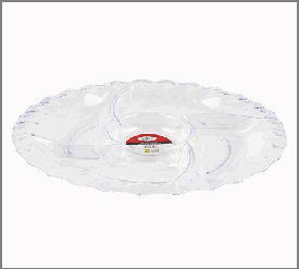 SERVING TRAY,11.4"RND 5SECTION