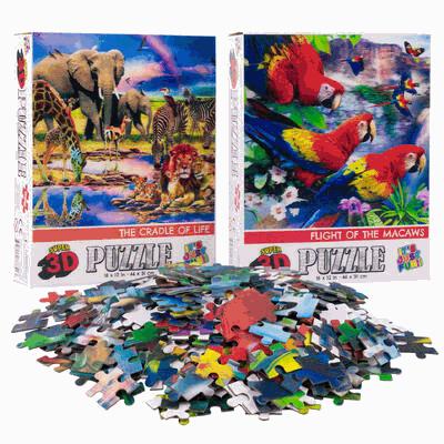 PUZZLE,300pc 3D WILDLIFE/PARRO
