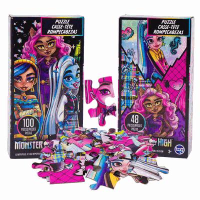 PUZZLE,48&100pcs MONSTER HIGH
