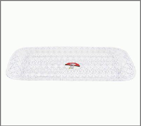 SERVING TRAY,16"RECT PLSTC