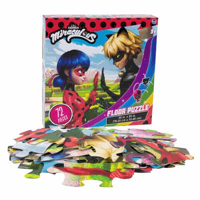 FLOOR PUZZLE, 72pc MIRACULOUS