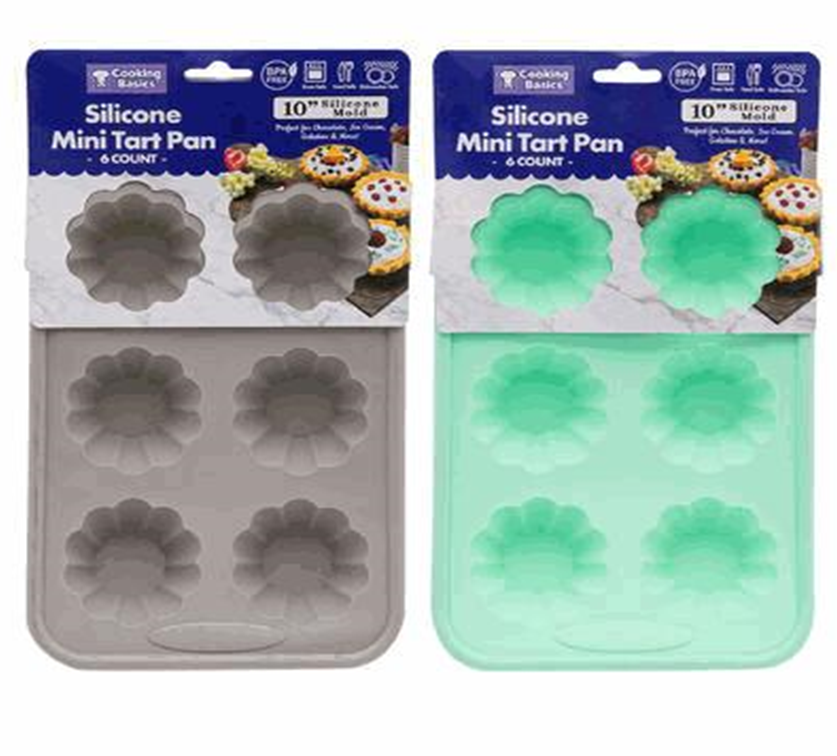 6 Mold Silicone Baking Tray – 10" Cake Dessert Mold