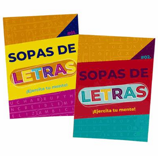 Spanish Find a Word Puzzle Book – 80 Pages, 2 Assorted