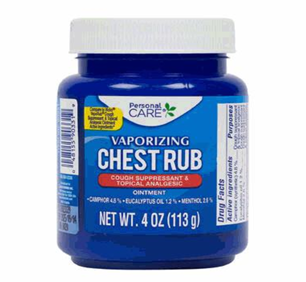 4oz Chest Rub Vapor Rub – Personal Care Relief Balm