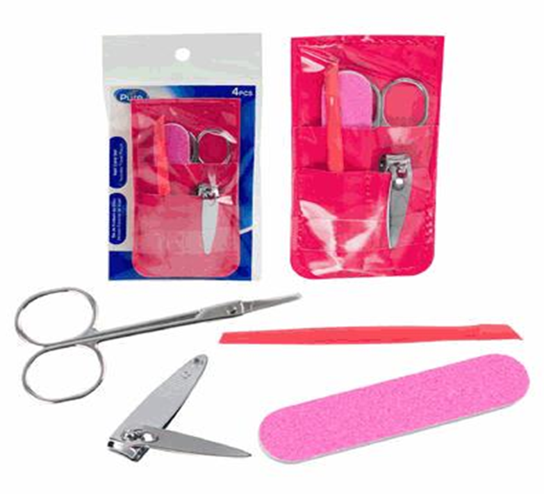 Nail Care Set – 4pc Grooming Kit in Pouch