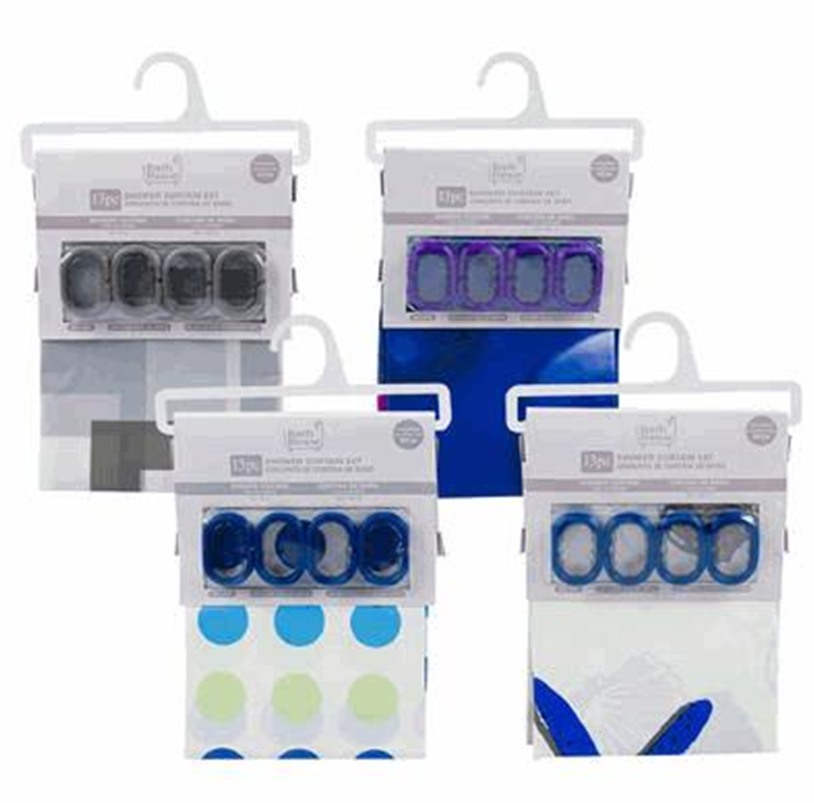 71" PEVA Shower Curtain – 0.08mm Thick, Waterproof and Easy Clean